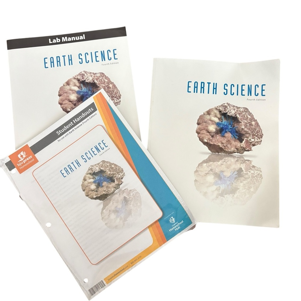 New BJU Press Earth Science Grade 8 Earth Textbook Set